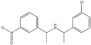 [1-(3-chlorophenyl)ethyl][1-(3-nitrophenyl)ethyl]amine Struktur