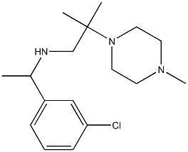 [1-(3-chlorophenyl)ethyl][2-methyl-2-(4-methylpiperazin-1-yl)propyl]amine Structure