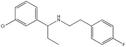[1-(3-chlorophenyl)propyl][2-(4-fluorophenyl)ethyl]amine