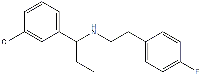  [1-(3-chlorophenyl)propyl][2-(4-fluorophenyl)ethyl]amine