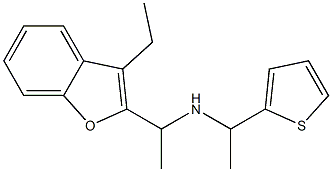 [1-(3-ethyl-1-benzofuran-2-yl)ethyl][1-(thiophen-2-yl)ethyl]amine Struktur