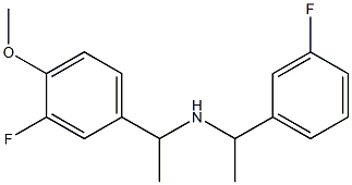 [1-(3-fluoro-4-methoxyphenyl)ethyl][1-(3-fluorophenyl)ethyl]amine Struktur