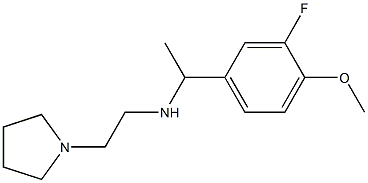 [1-(3-fluoro-4-methoxyphenyl)ethyl][2-(pyrrolidin-1-yl)ethyl]amine Structure