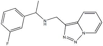 [1-(3-fluorophenyl)ethyl]({[1,2,4]triazolo[3,4-a]pyridin-3-ylmethyl})amine Structure