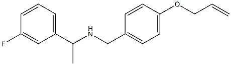 [1-(3-fluorophenyl)ethyl]({[4-(prop-2-en-1-yloxy)phenyl]methyl})amine Structure