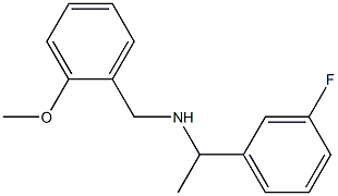 [1-(3-fluorophenyl)ethyl][(2-methoxyphenyl)methyl]amine,,结构式