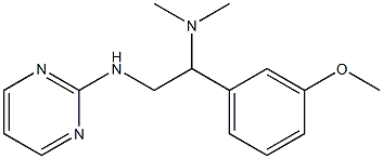 [1-(3-methoxyphenyl)-2-(pyrimidin-2-ylamino)ethyl]dimethylamine,,结构式