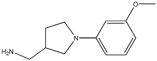 [1-(3-methoxyphenyl)pyrrolidin-3-yl]methylamine Struktur