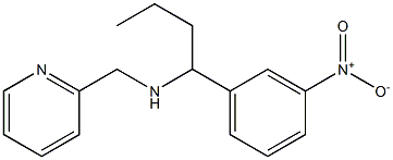[1-(3-nitrophenyl)butyl](pyridin-2-ylmethyl)amine,,结构式