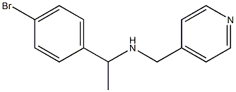 [1-(4-bromophenyl)ethyl](pyridin-4-ylmethyl)amine Structure