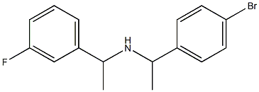 [1-(4-bromophenyl)ethyl][1-(3-fluorophenyl)ethyl]amine Struktur