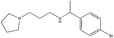 [1-(4-bromophenyl)ethyl][3-(pyrrolidin-1-yl)propyl]amine