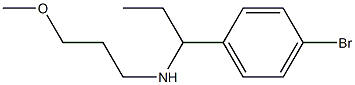 [1-(4-bromophenyl)propyl](3-methoxypropyl)amine Structure