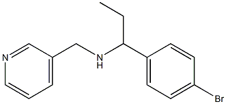 [1-(4-bromophenyl)propyl](pyridin-3-ylmethyl)amine Struktur