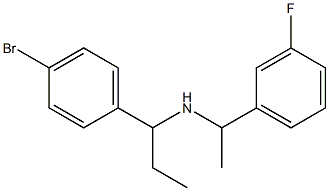 [1-(4-bromophenyl)propyl][1-(3-fluorophenyl)ethyl]amine