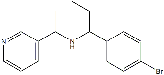 [1-(4-bromophenyl)propyl][1-(pyridin-3-yl)ethyl]amine Struktur