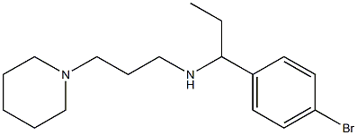 [1-(4-bromophenyl)propyl][3-(piperidin-1-yl)propyl]amine|