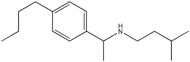 [1-(4-butylphenyl)ethyl](3-methylbutyl)amine Structure