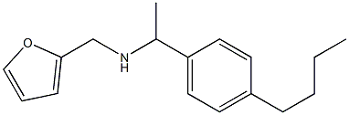 [1-(4-butylphenyl)ethyl](furan-2-ylmethyl)amine,,结构式