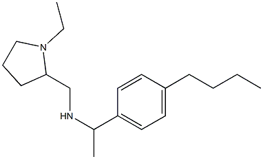 [1-(4-butylphenyl)ethyl][(1-ethylpyrrolidin-2-yl)methyl]amine Struktur