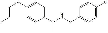 [1-(4-butylphenyl)ethyl][(4-chlorophenyl)methyl]amine Struktur