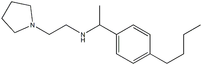 [1-(4-butylphenyl)ethyl][2-(pyrrolidin-1-yl)ethyl]amine,,结构式