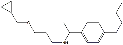 [1-(4-butylphenyl)ethyl][3-(cyclopropylmethoxy)propyl]amine 结构式