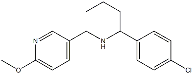 [1-(4-chlorophenyl)butyl][(6-methoxypyridin-3-yl)methyl]amine 化学構造式