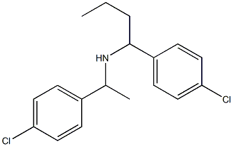 [1-(4-chlorophenyl)butyl][1-(4-chlorophenyl)ethyl]amine Structure