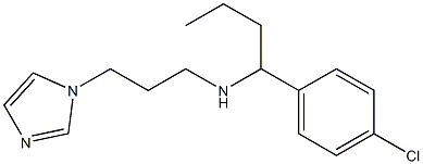 [1-(4-chlorophenyl)butyl][3-(1H-imidazol-1-yl)propyl]amine,,结构式