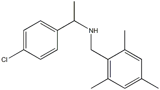 [1-(4-chlorophenyl)ethyl][(2,4,6-trimethylphenyl)methyl]amine Structure