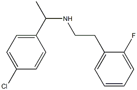 [1-(4-chlorophenyl)ethyl][2-(2-fluorophenyl)ethyl]amine Structure