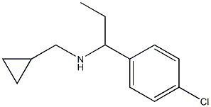 [1-(4-chlorophenyl)propyl](cyclopropylmethyl)amine Structure