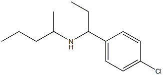 [1-(4-chlorophenyl)propyl](pentan-2-yl)amine Structure