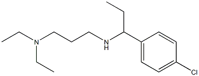 [1-(4-chlorophenyl)propyl][3-(diethylamino)propyl]amine Structure