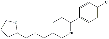 [1-(4-chlorophenyl)propyl][3-(oxolan-2-ylmethoxy)propyl]amine|