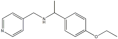 [1-(4-ethoxyphenyl)ethyl](pyridin-4-ylmethyl)amine