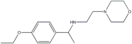 [1-(4-ethoxyphenyl)ethyl][2-(morpholin-4-yl)ethyl]amine 化学構造式