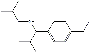 [1-(4-ethylphenyl)-2-methylpropyl](2-methylpropyl)amine Struktur