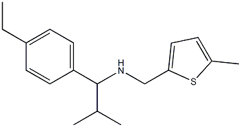 [1-(4-ethylphenyl)-2-methylpropyl][(5-methylthiophen-2-yl)methyl]amine Structure