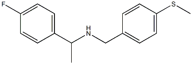 [1-(4-fluorophenyl)ethyl]({[4-(methylsulfanyl)phenyl]methyl})amine 结构式