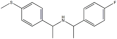 [1-(4-fluorophenyl)ethyl]({1-[4-(methylsulfanyl)phenyl]ethyl})amine