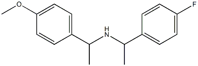 [1-(4-fluorophenyl)ethyl][1-(4-methoxyphenyl)ethyl]amine 结构式