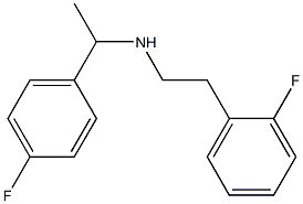 [1-(4-fluorophenyl)ethyl][2-(2-fluorophenyl)ethyl]amine 结构式