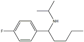 [1-(4-fluorophenyl)pentyl](propan-2-yl)amine 化学構造式