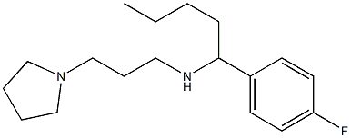 [1-(4-fluorophenyl)pentyl][3-(pyrrolidin-1-yl)propyl]amine 结构式