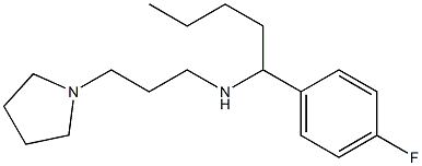 [1-(4-fluorophenyl)pentyl][3-(pyrrolidin-1-yl)propyl]amine,,结构式