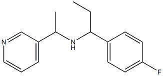 [1-(4-fluorophenyl)propyl][1-(pyridin-3-yl)ethyl]amine 化学構造式