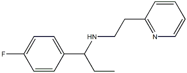 [1-(4-fluorophenyl)propyl][2-(pyridin-2-yl)ethyl]amine Struktur