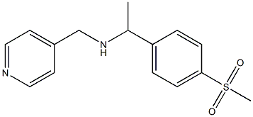 [1-(4-methanesulfonylphenyl)ethyl](pyridin-4-ylmethyl)amine Struktur